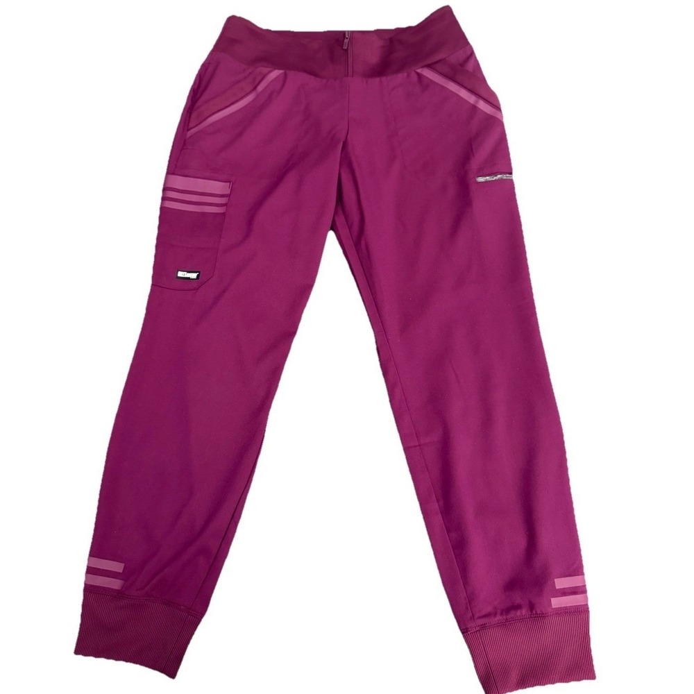 Barco Women's Grey's Anatomy Impact G1P554 Medical‎ Scrub Wine Pants Size S New